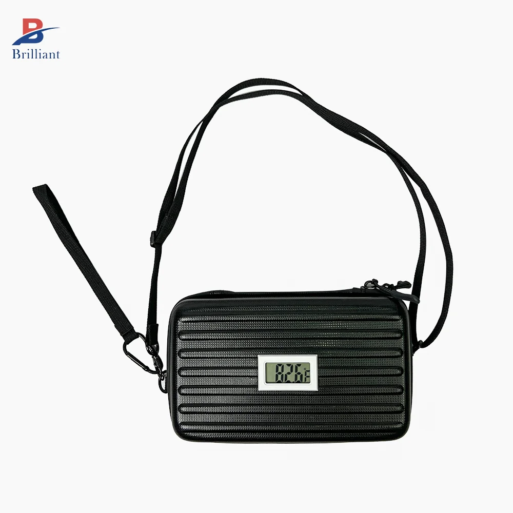 Brilliant Customized Waterproof Eva Hard Shell Plastic Cooler Bag Portable insulin Cooler Travel Case with Temperature Display