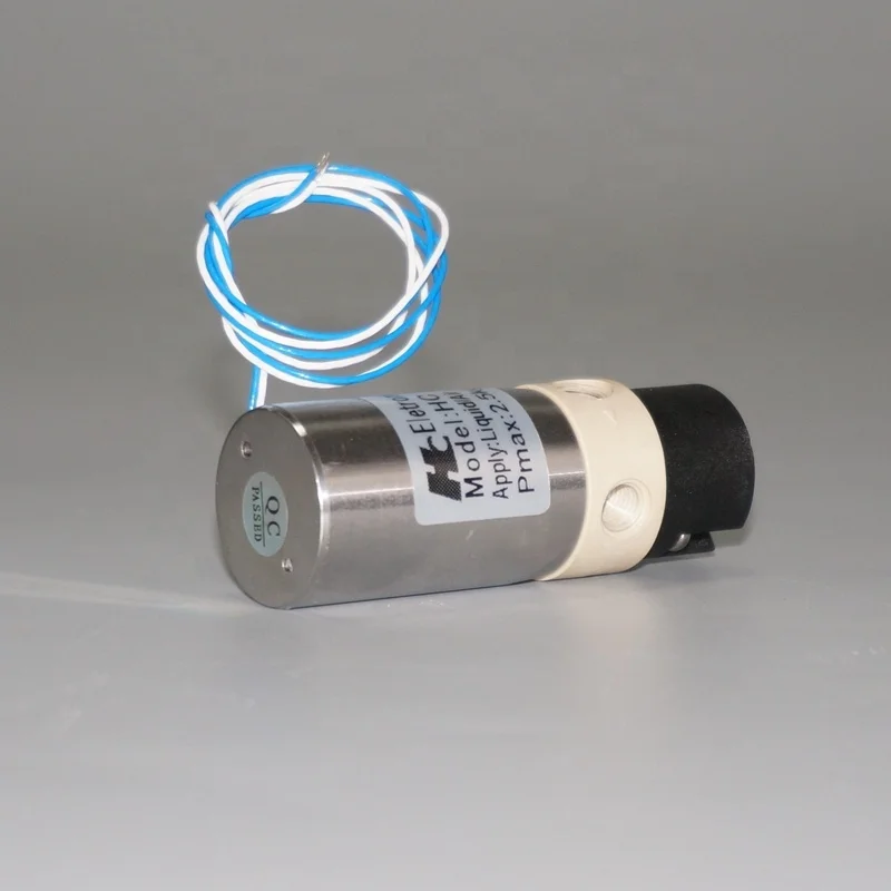 3way normal closed DC diaphrgam isolation valve for fluid control