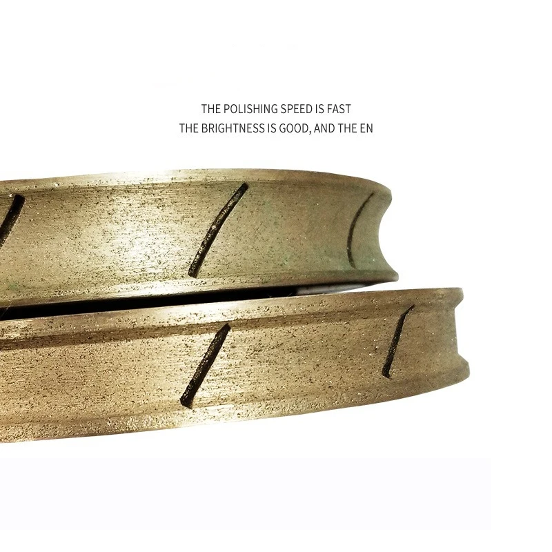 Customized Product Glass Polishing Disc Glass Diamond Wheel 120 Metal Bond Round Edge PE Diamond Grinding Wheel Polishing Disc