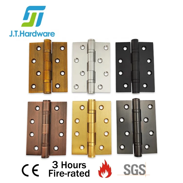 CE Fire Rated Stainless Steel Metal 2 Ball Bearing Butt Wooden Door Hinge