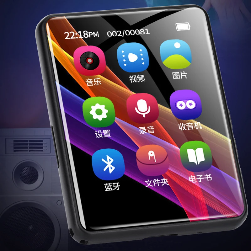 2,4 дюймовый полный сенсорный экран bt Мини Портативный mp3 плеер видео mp4 внешний mp3 mp4 mp5 музыкальный плеер