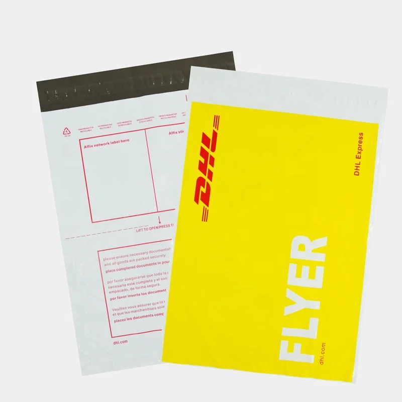 Custom Personalized LDPE Plastic Poly Mailers Bag DHL Shipping Clothing Mail Bags Waybill Pouch Custom Printing Mailing Package