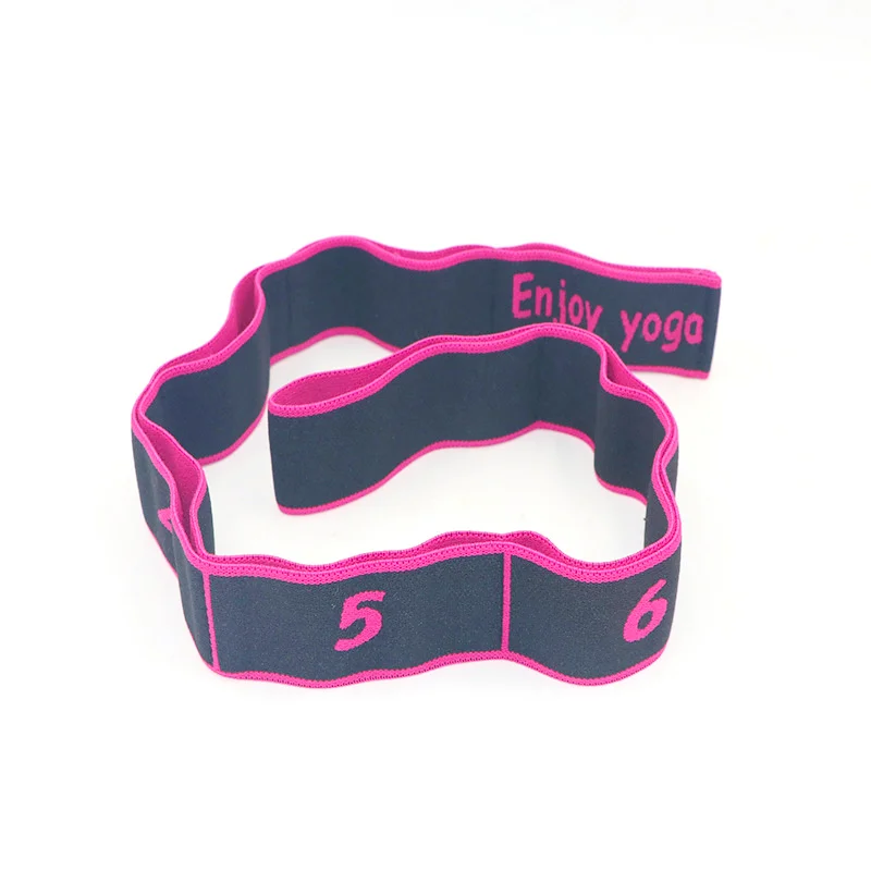 Low Moq Yoga Strap Manufacturer Different Color Resistance Strap Belt With Multi-section Digital Tension