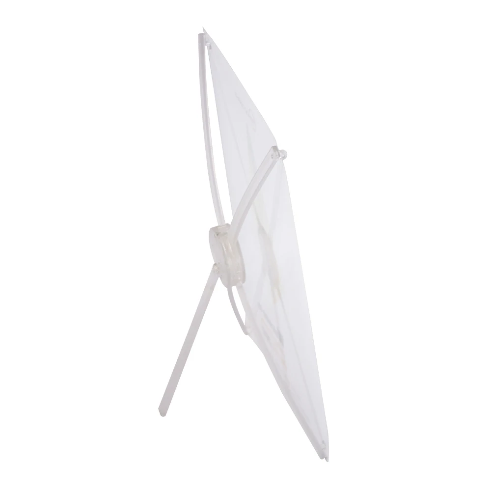 Economic Advertising Portable Mini X Banner Stand Plastic Steel Retractable Banner  on Table for Promotion