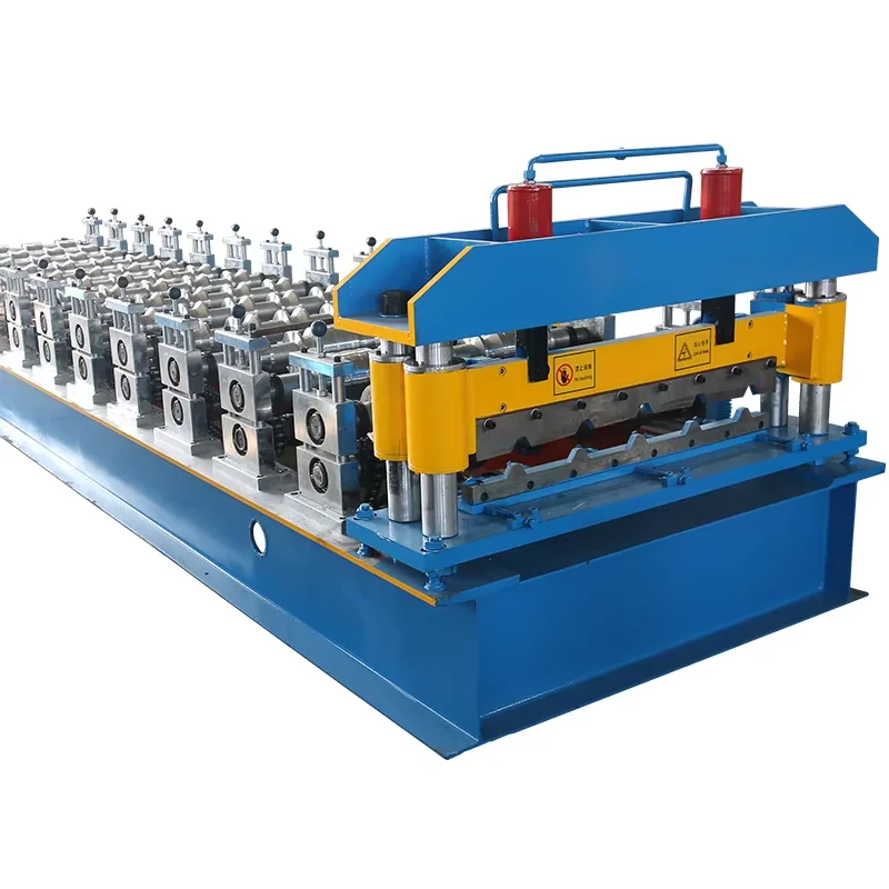 High Quality Trapezoid Roof Tile Roll Forming Machine Hot Sale Building Construction Core Component PLC Motor Bearing Steel