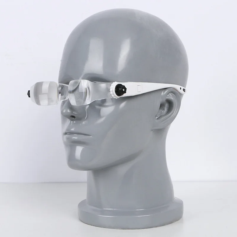 
1.5-3.8X Head-Mounted Reading Book and Newspaper Glasses Presbyopic Myopia Mobile Phone Video Computer Magnifying Glass 