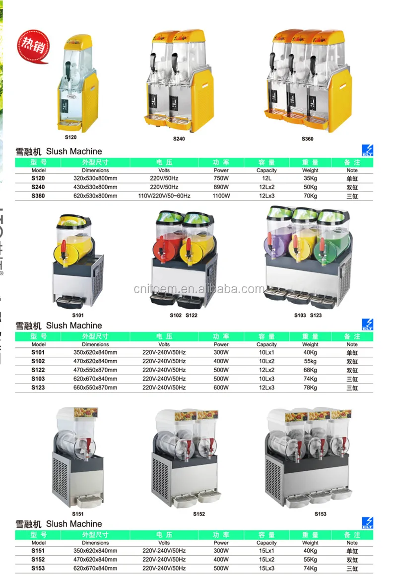 Factory Cheap Price Hot Sale Commercial Daiquiri Machine with 2 tanks