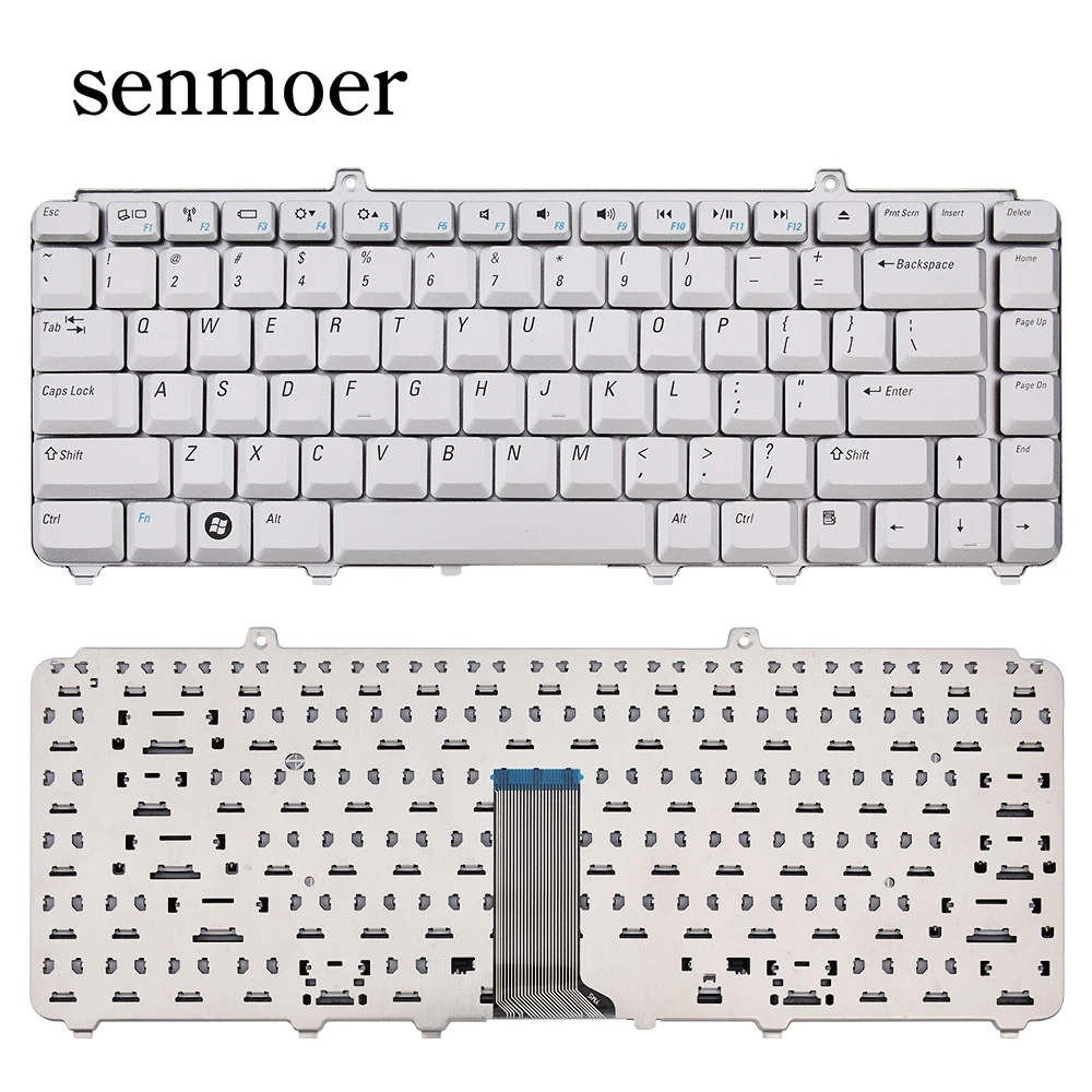 Customizable laptop keyboard for Dell 1318 1400 1410 1420 1520 1525 1526 1540 1545 1546 US layout silver keyboard