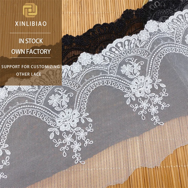 Polyester Lace Lolita Cuff Accessories Water Soluble Embroidery for Computer for Shoes and Bags