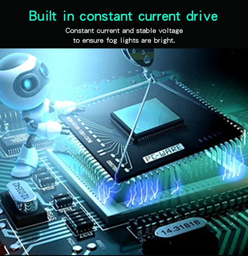 Factory wholesale price led fog headlights 3W 6000K 12V white fog lights for car other car light accessories 2024