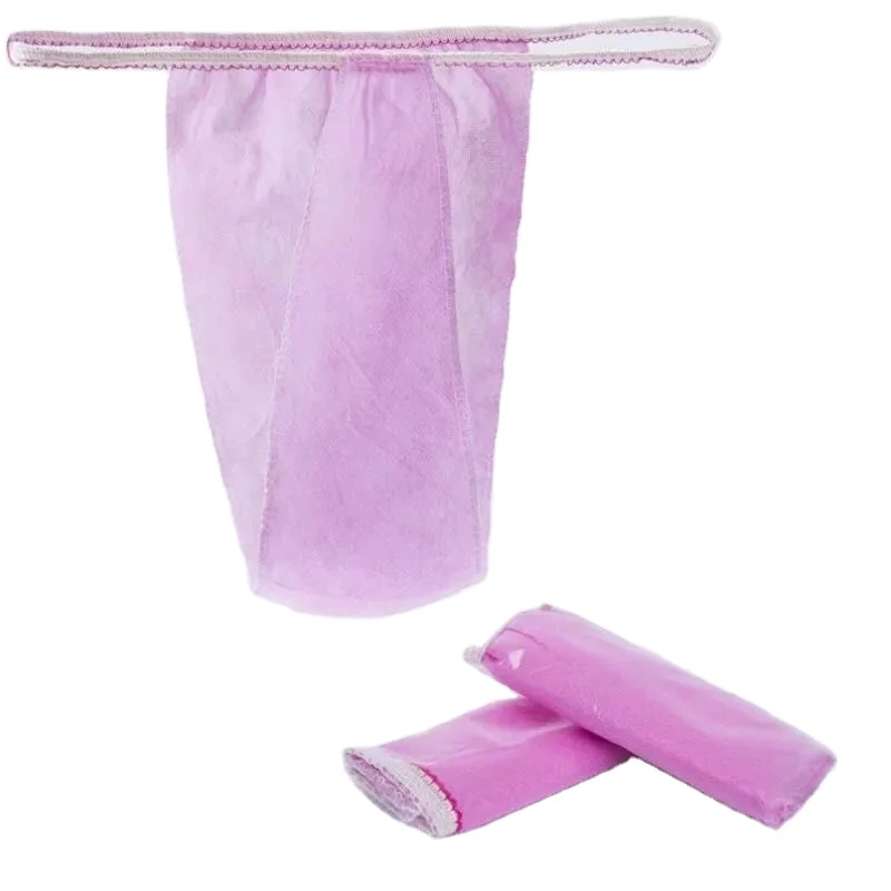 ladies coloured hospital non woven disposable panties and bras underwear for women spa massage