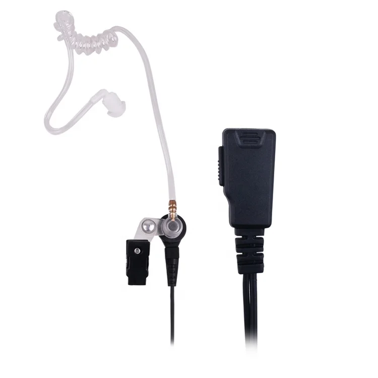 Surveillance acoustic clear tube earpiece for Motorola 2pin M connector for GP38 P-1225/P1225LS LTS2000 CP88 CP150 CP200 CT150
