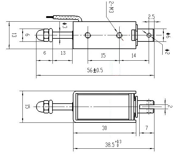 New arrival Mini solenoid  for electric locks DC 6 V 12 V 24 Volt solenoid Push-pull solenoid bolt lock