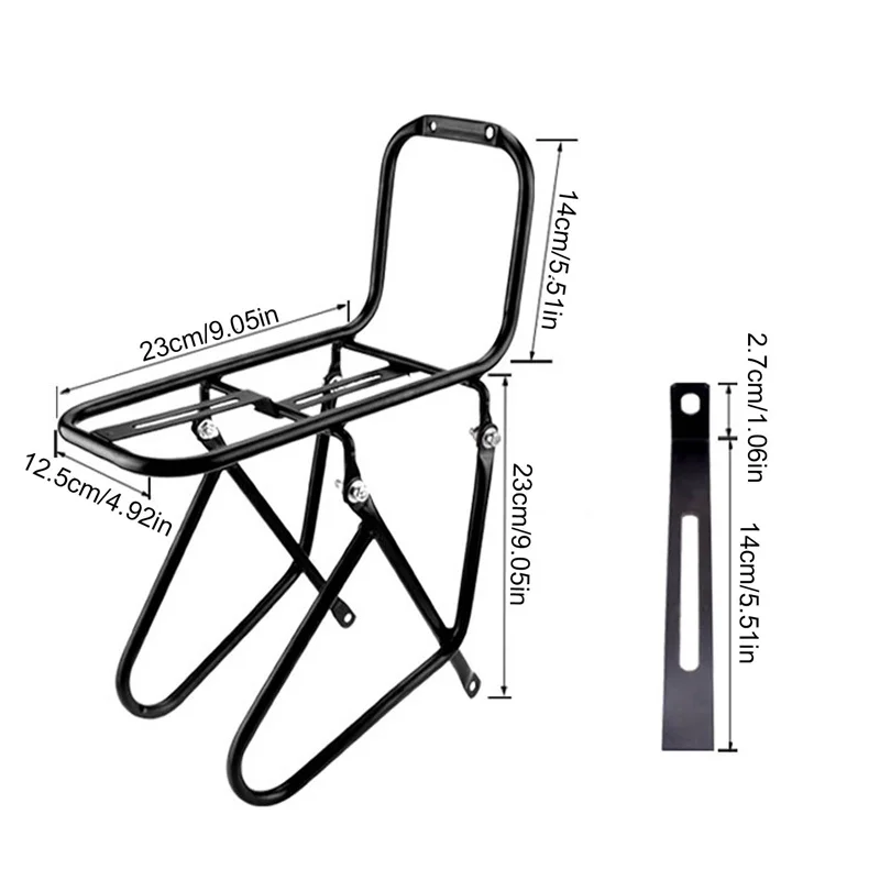 Bicycle Front Rack 15KG Load Bike Luggage Shelf Carrier Panniers Bracket  Outdoor Cycling Accessories