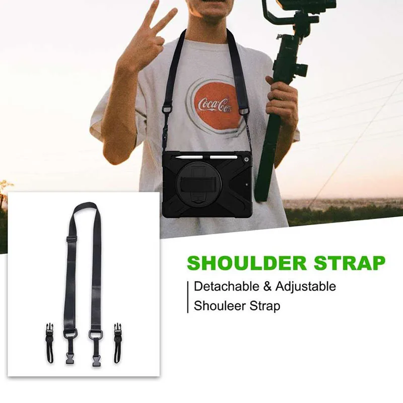 Wholesales For Ipad 9.7 Silicone Case Three Layer Full Protection Tablets Back Cover With Holder For Ipad Pro