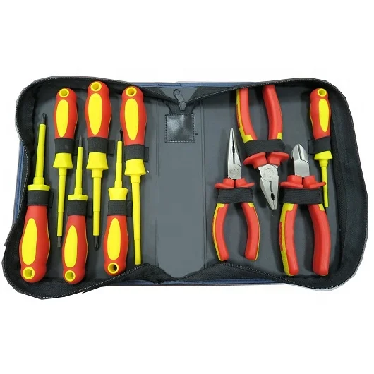 10 шт. одобренные VDE Изолированные плоскогубцы и набор отверток