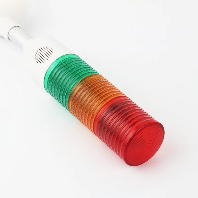 Factory DC 24V Industrial Machine Tool Warning Light LED Buzzer Three-color Alarm