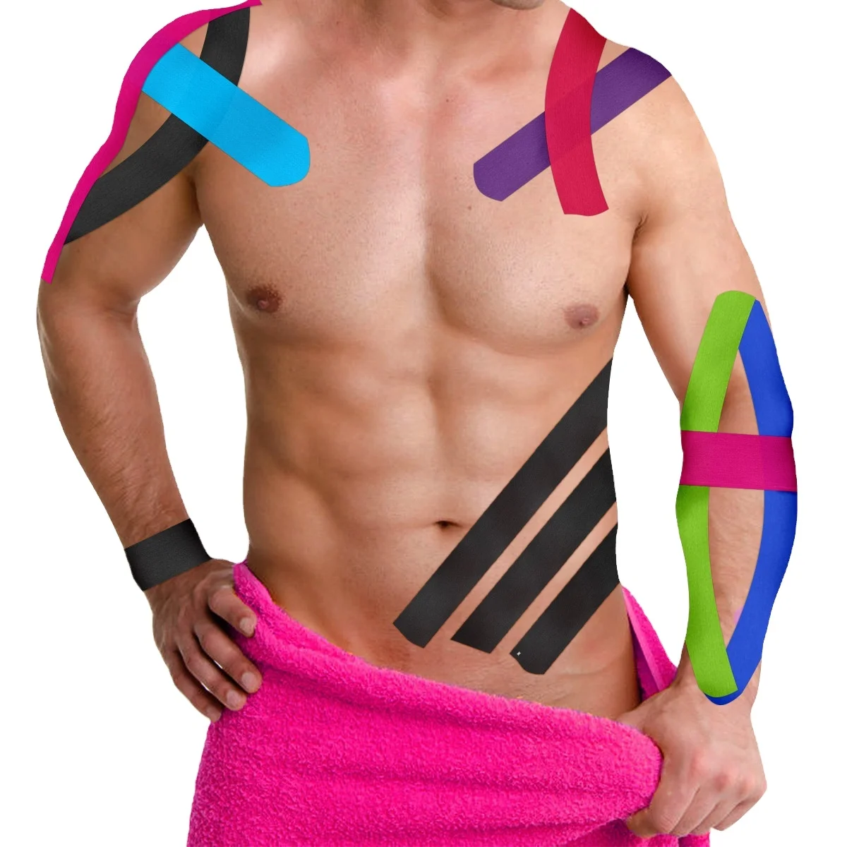 Adhesive Waterproof K Strapping Muscle Tape Medical Cotton Sport Tape for Gym Fitness Bandage Sports Tape