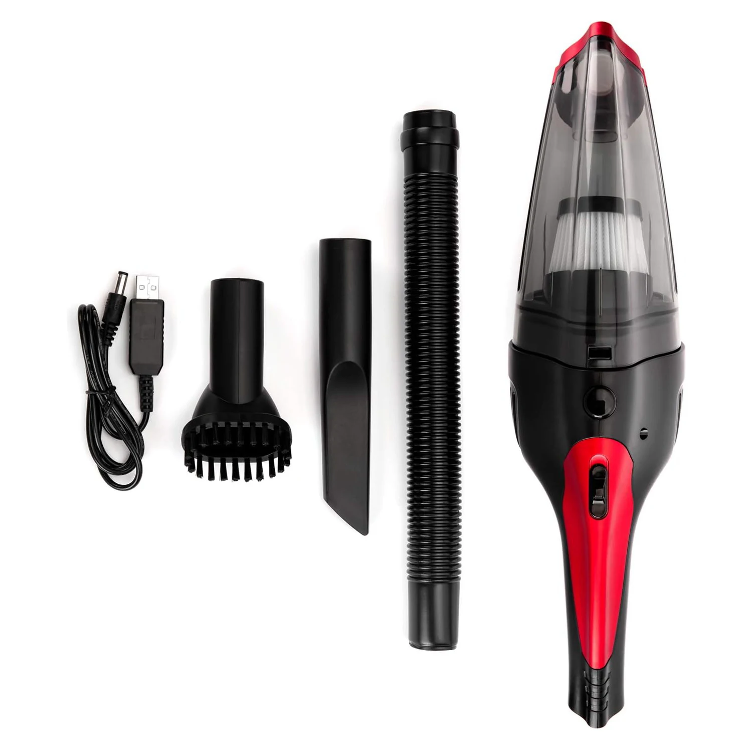 Factory Supplies Car Cigarette Lighter Power Supply Mini Handheld Car Vaccum Cleaners Cordless Strong Power Suction For Car&Home