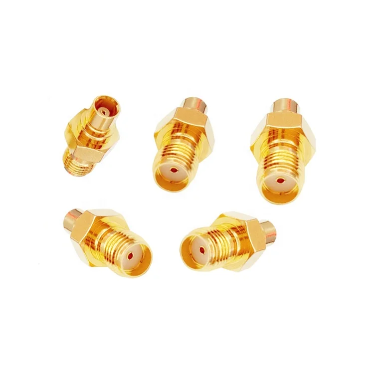 MCX to SMA RF Connector MCX Female to SMA Female RF Coaxial Antenna Adapter