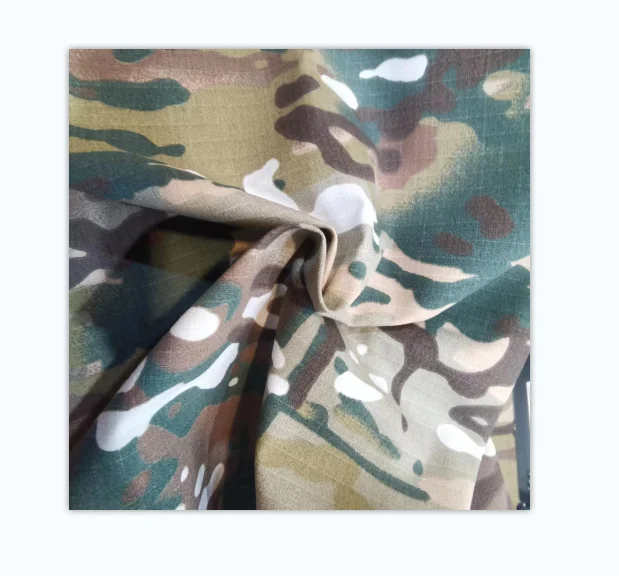 Ripstop TC2 Print  65%P 35%C Suit for Making Camouflage Clothing  Plain Chiffon Taffeta fabric