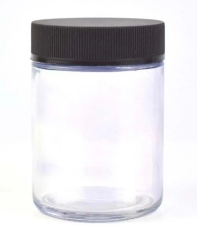
Wholesale customized high quality small round straight sided clear glass jars with plastic screw lid 