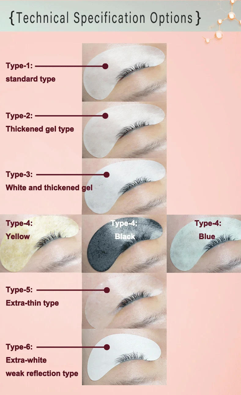 Eye Patches Eyelash Extension Under Eyelashes Fake Lashes Stickers Lash Extension Supplies Patches for False Lash