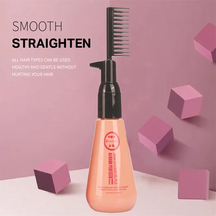China Manufacturer Wholesale Best Brazilian Hair Straightening Cream With Comb
