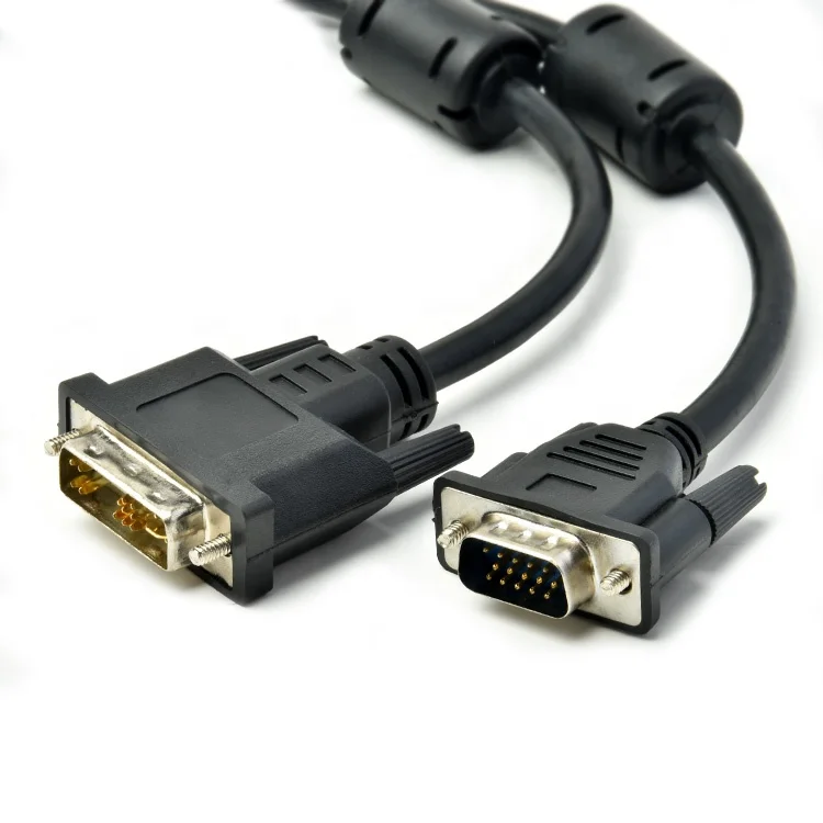 DVI to VGA Cable  DVI  12+5 Male VGA HD 15Pin Male Converter Adapter Cable
