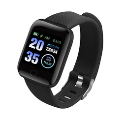 Amazon Hot Selling Smart Watch 116 Plus Wrist Band Bracelet Blood Pressure Sport Wristband Fitness A6S Smartwatch