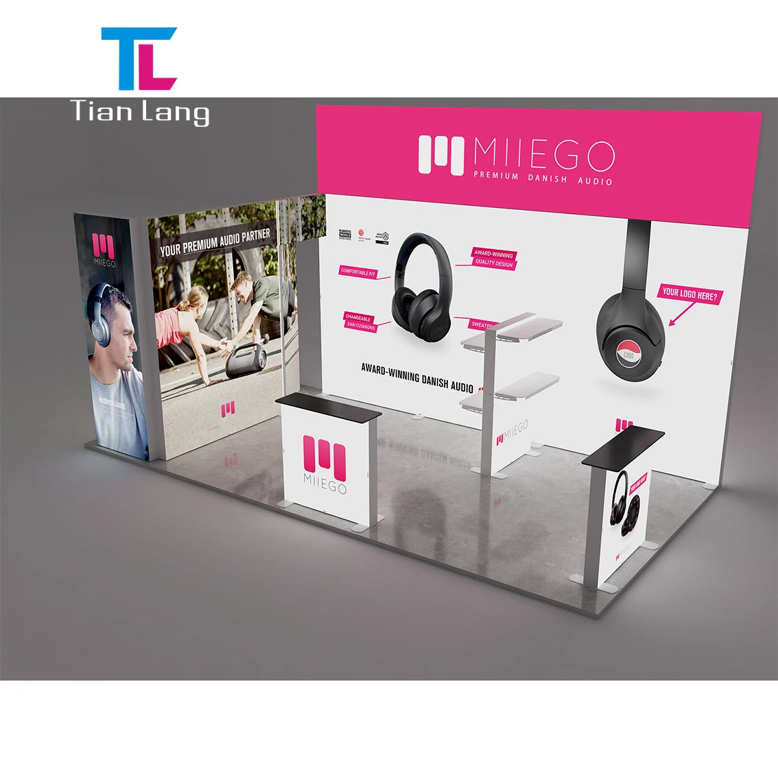 TianLang агент хотел чтобы Seg световая коробка тканевая витрина Заводская выставка маркетинговое рекламное оборудование дисплей