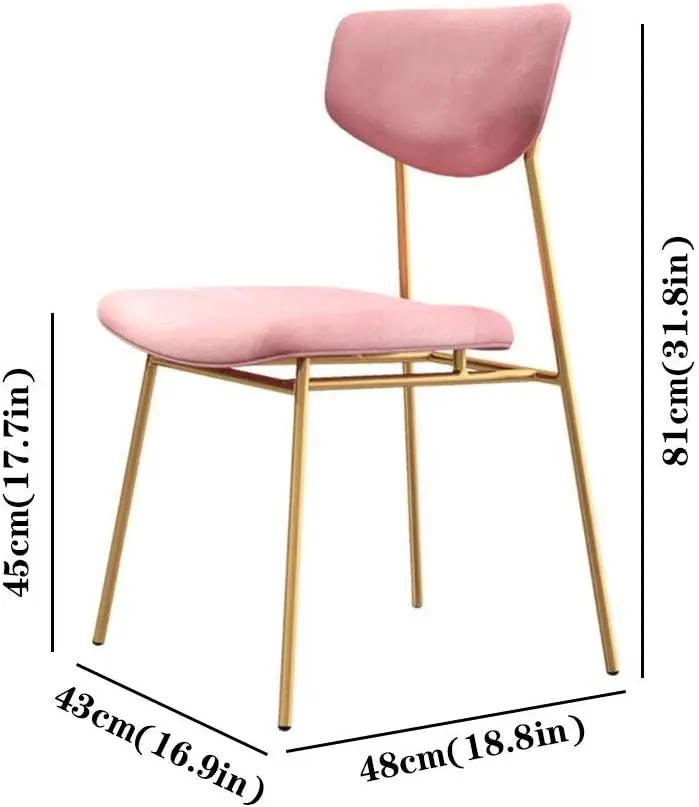 Luxury Nordic Velvet Customized Dining Room Restaurant Furniture Stainless Steel Dining Chair Home Furniture Modern