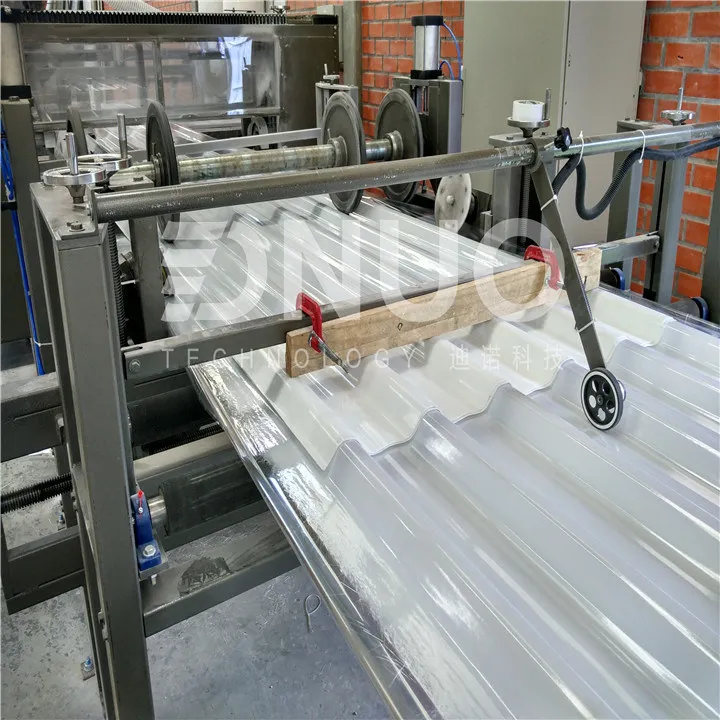 GRP fiberglass composite plastic roofing corrugated plate manufacturing machine