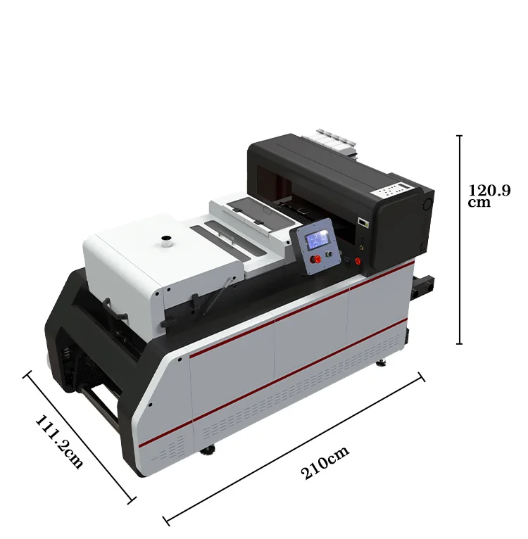Best quality desktop heat transfer dtf printer PET Film T-Shirt Printing machine 60cm  dtf double xp600 i3200 print head printer