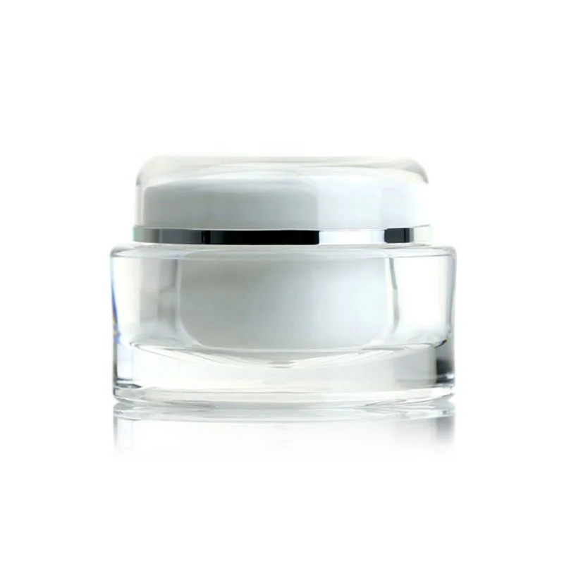 Mini Cosmetic Container 5g 15g 30g 50g 100g Square Cube Acrylic Jar Clear Cream Pot Makeup Jar