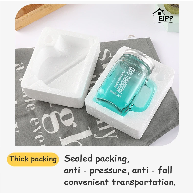 Mason Jar Print Embossed Glass Logo Wide Mouth Mini 4oz 8oz 16oz Multifunction Party Beverage Modern 1000 Ml Glass Jar Custom