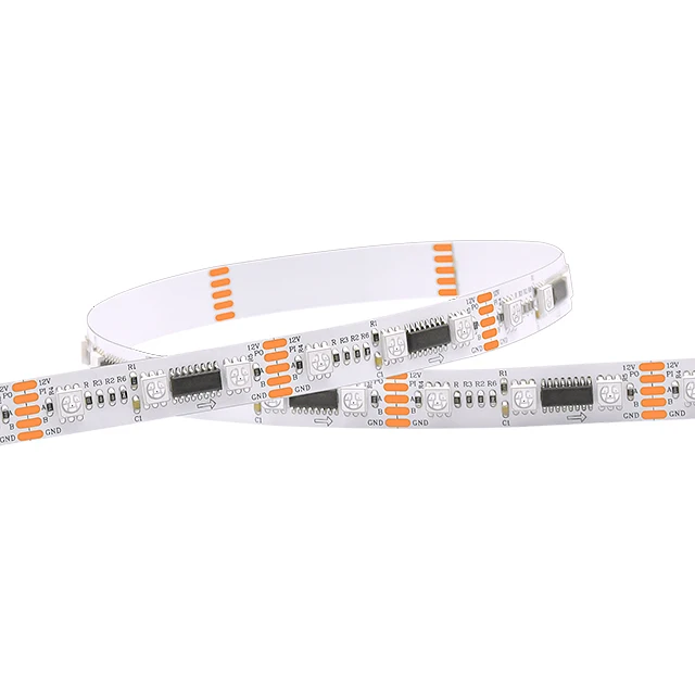 Dc12v Smart 5 In 1 Multi Color Smd 5050 Rgb+cct Optional Dmx512 Control Flexible Led Strip