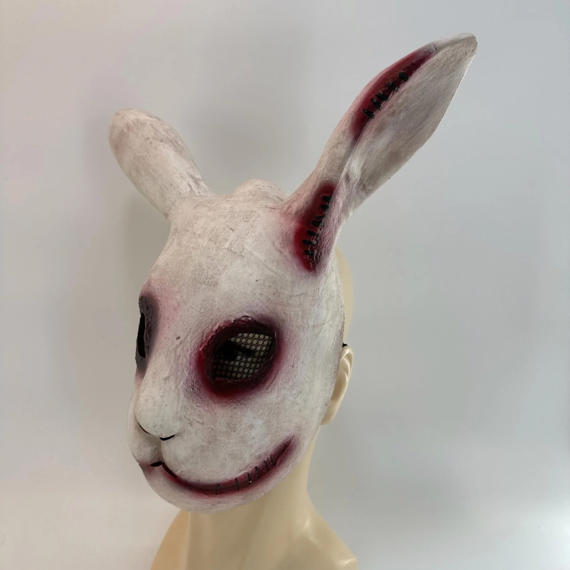 Party Supplier Bloody Bunny Rabbit Mask Scary Horror Monster Latex Rabbit Easter Bunny Cosplay Party Mask for Adult