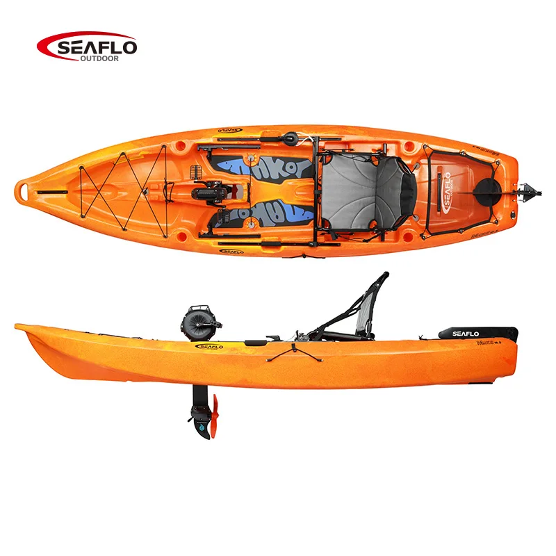 SEAFLO sit on top fishing kayak single seat professional pedal kayak