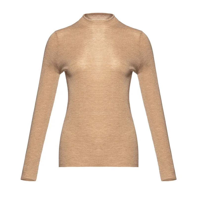 16GG Fine Wool Long Sleeve Tee Crew Neck Sweater Merino Wool Jumper