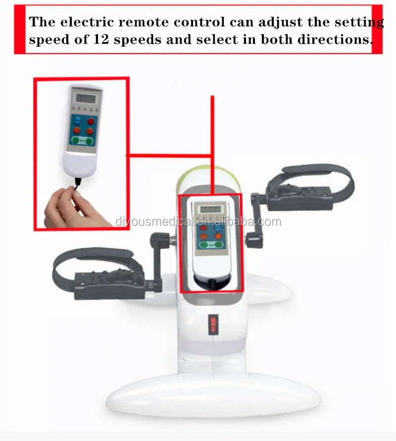 Upper and lower limbs manual electric rehabilitation machine for the elderly stroke anti-smash pedal bicycle