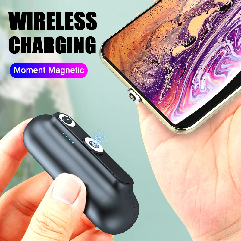 3 в 1 магнитное зарядное устройство с Micro USB Type-C 2600 мАч