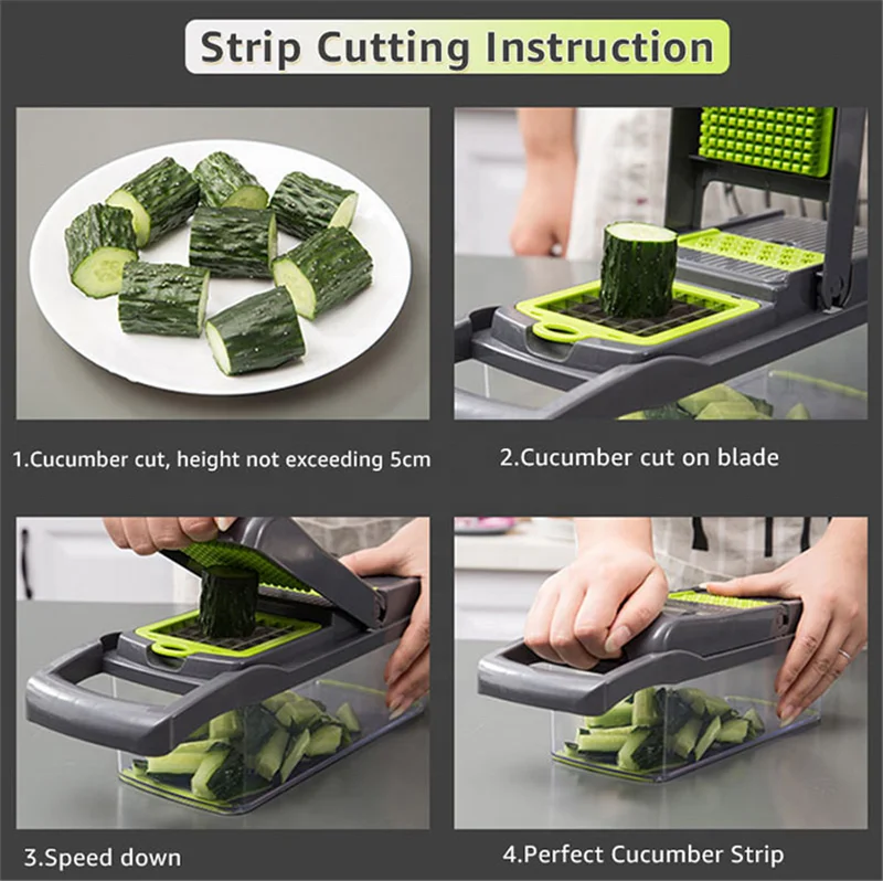 2020 New Multi-function Plastic Slicer Upgraded 11 Blades Slicer Manual Vegetable Cutter Salad Maker Potato Onion Carrot Cutter