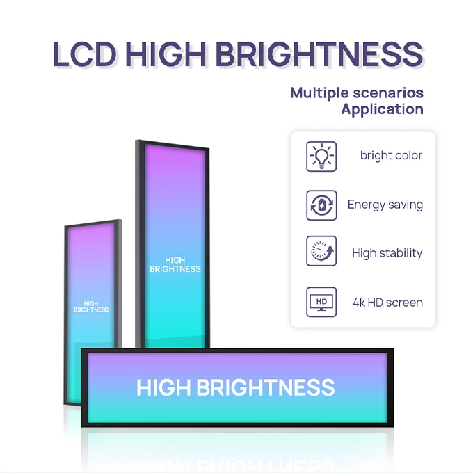 OMD OEM Android 12.1inch Indoor LCD Transparent Display Digital Shelf Edge Ultra Thin Advertising Touch Screen LCD display