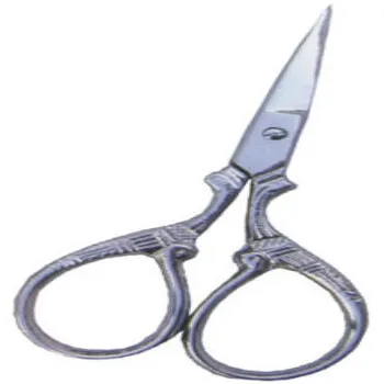 ASAP Eco-friendly Durable Nickel Plated Carbon Steel Scissors Straight Edge Stainless Steel Blade for Mustaches and Beards