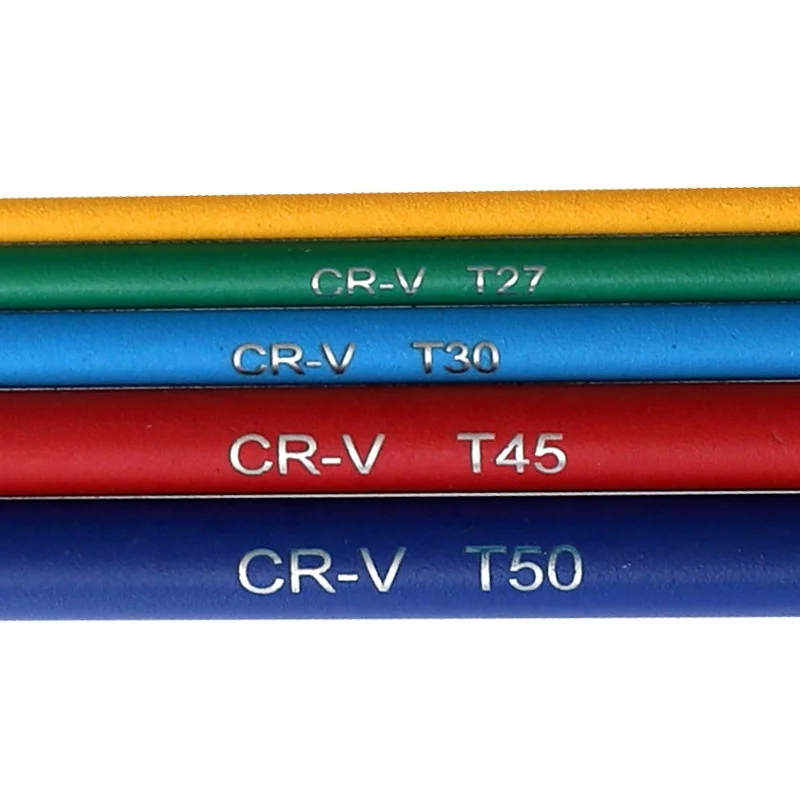 9 Piece Metric Ball End Color Coded Hex L-Key Set Hex Key Allen Wrench Set