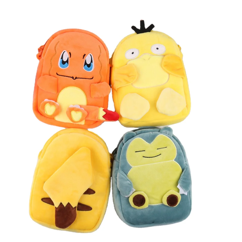 Wholesale  Hot Sale Pikachu Plush Purse Pocket Bag Pikachu Pocket  Coin Purse