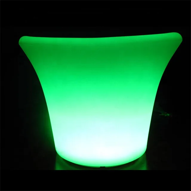 LED Ice Bucket Large Capacity Wine Cooler Led Waterproof with Colors Changing remote Champagne Wine Ice Beer bucket