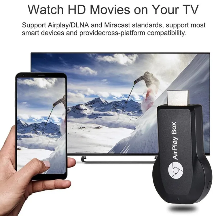 KUYIA M2 Plus TV Stick Wifi Display Receiver Anycast DLNA Miracast Airplay HDMI-compatible Android IOS Dongle