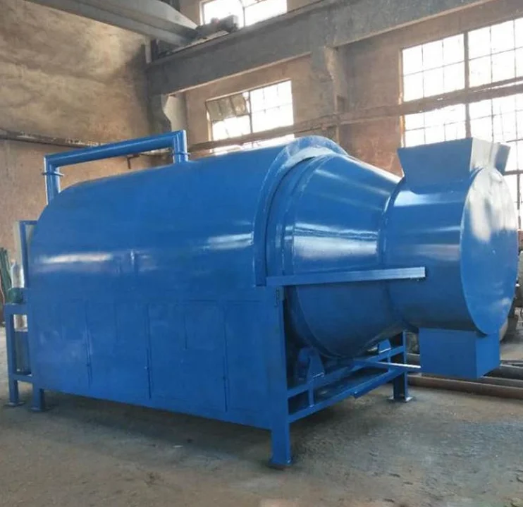 high capacity rotary drum dryer microbial fertilizer chicken manure drying machine